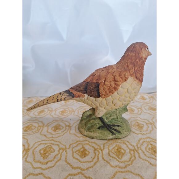 Vintage Hand-Painted Pheasant Figurine – Realistic Game Bird Resin Décor - Picture 3 of 7